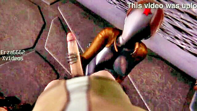 big ass, games, masturbation - 3d robot pussy masturbation
