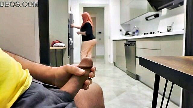 anal, creampie, hardcore - arab hijab cheating stepmom