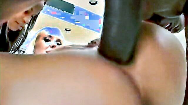 Calli Cox, Donna Bell - interracial threesome with three hot girlfriends and a black stud