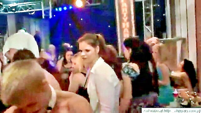 club, hardcore, blowjob - sensual women of a bachelorette party indulging in wild sex