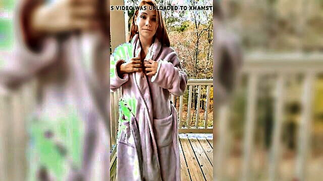 fronting it up a brave display of nudity on my porch : efadel