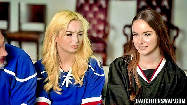 Lexi Lore, Hazel Moore, Alexandra Cat, Lexi Doll - liberal dad and daughter indulge in intimate moment   featuring a blonde bombshell Lexi