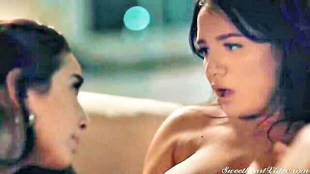 Karlee Grey, Charlotte O'ryan - lesbian love unfolds on a movie night with petite teen girls 18+ starring karlee grey and charlotte cross marvin_chance