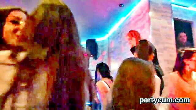 sensual kittens get fully undressed and wild at a hardcore gathering displaying their natural big breasts and being pleasured by random men : partyluca