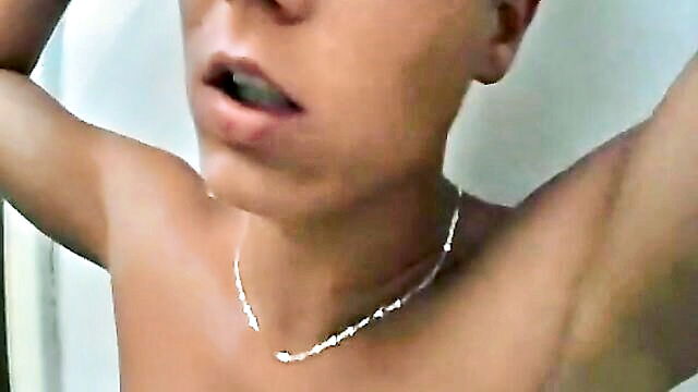 sensual shower session with a horny stepson and his lustful mother : Bang