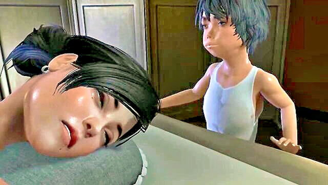 cartoon, uncensored, big tits - uninhibited teacher and housewife indulge in animated hentai pleasure