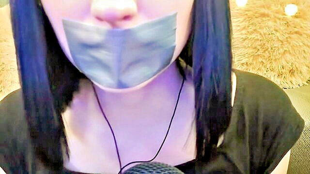 brunette, categories, bdsm - introducing a new full length asmr self tape with bdsm themes and gagging for your pleasure only on bdsmxtube!