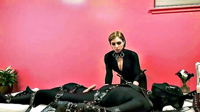 latex, femdom, bdsm - vintage femdom with homemade handcuffing   bdsmxpcom