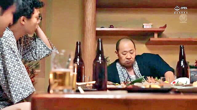 Nina Nishimura - boss plants a seed during company farewell trip in hd pov scene