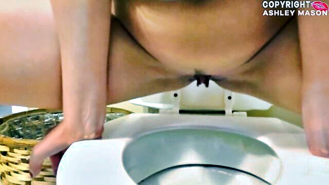 big ass, big tits, milf - three blonde milf women take turns peeing in a public bath