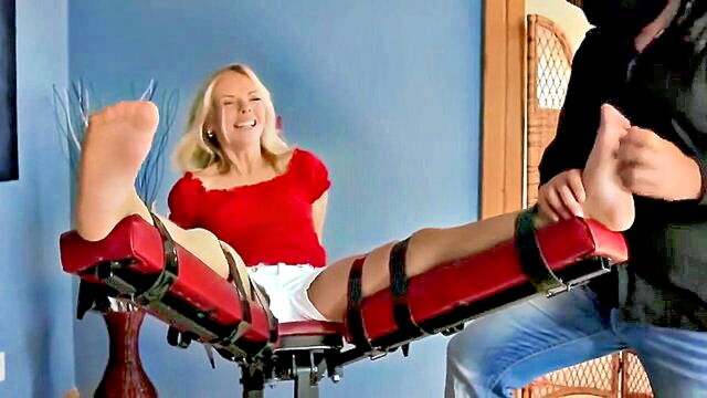 foot fetish, bdsm, fetish - newly released lengthy explicit video featuring tantalizing blonde in bdsm and fetish acts