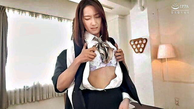 asian, japanese, censored - unbridled passion xin and her first creampie experience