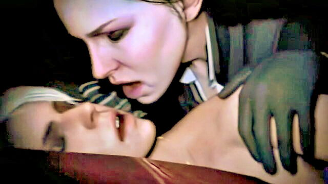 big tits, blonde, big ass - hot blonde yennefer gets naked and kinky in a mother and daughter hentai porn video