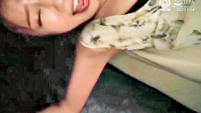 asian, japanese, censored - married woman indulges in cuckold husbands erection triggered by threesome and creampie