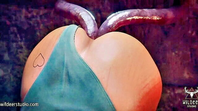 Lara - watch laras wild adventure with dap tentacles in this hentai animation video