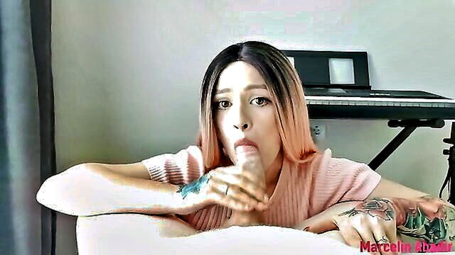 Marcelin Abadir - marcelin abadir a tattooed teenage girl is featured in a free compilation of blowjobs and swallow scenes
