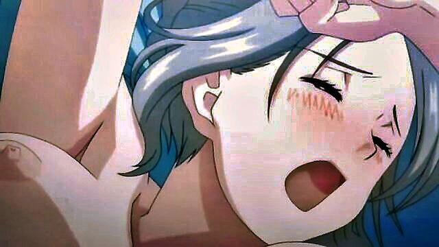 cartoon, censored, blonde - shojo sects innocent lovers in a japanese anime porn video