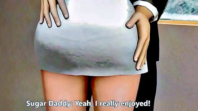big tits, big ass, cartoon - hd 3d animation video of anal sex from behind for free