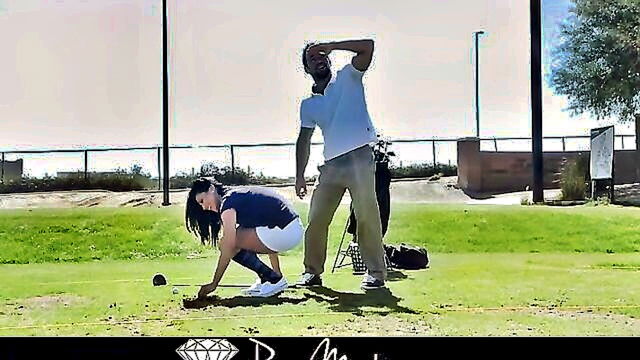 Audrey Bitoni - a steamy sex session after a game of golf turns into double penetration