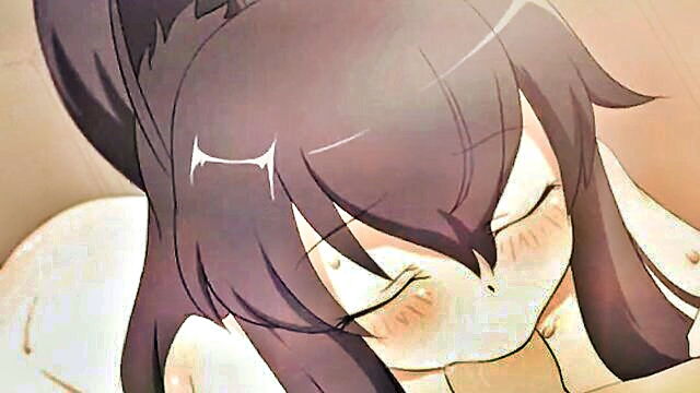 blowjob 2, girl blowjob, hentai - hentai video series features a naughty catgirl giving a blowjob   hentai and pov