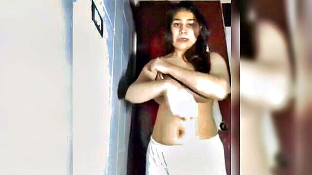 pyaasa, cute, girl undressing - pyaasa adorable girl undressing and revealing her large breasts   explicit gif video