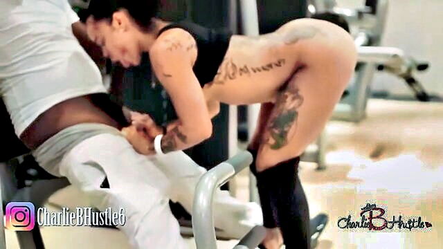 Gorgeous Aphro, Kira Noir, Victoria Cakes, Jayla Page, Avery Jane, Mini Stallion, Fernanda Chocolatte, Gogo Fukme - charliebhustles interracial encounter with a gym maintenance man in free black porn video Mini Stallion
