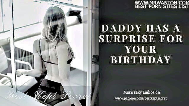 spanking, foreplay, bdsm - exhibitionist daddy indulges in kinky birthday gift with naughty girl