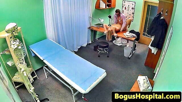 young professional blonde gets fucked on doctors webcam : Hardcore Porn