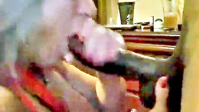 Mandingo - milf wife pleasures visitor with a steamy blowjob during intercultural meet