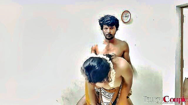 amateur telugu auntys closeup standing sex with husband : Telugu Couple