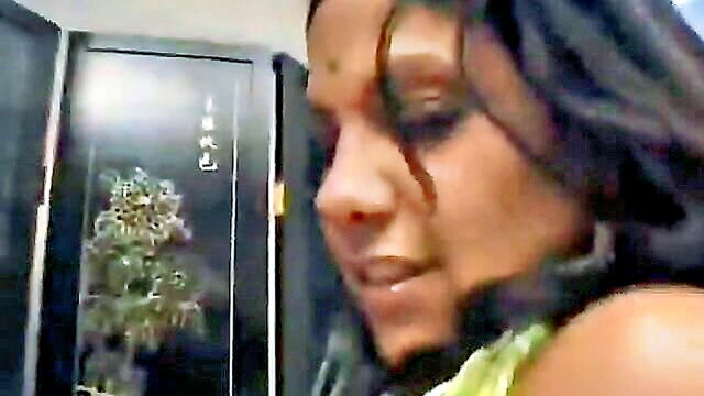 hot indian girl with big firm ass takes on two big cocks and gives sloppy blowjobs : Amateur Porn