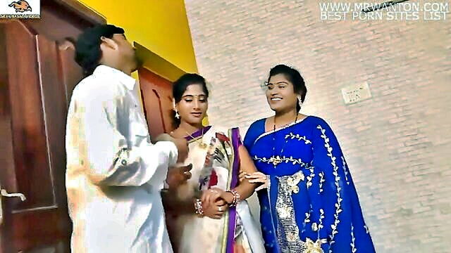 Tamil aunty - indian sister threesome with mature telugu milfs pavitra and bargavi Tamil aunty
