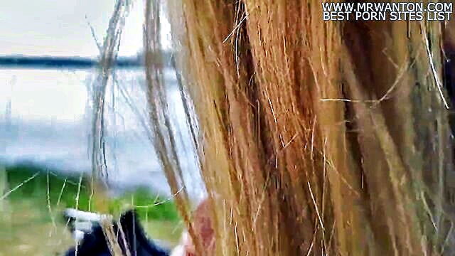 french, amateur, blonde - blonde european teen caught in public sexual activity with unknown man