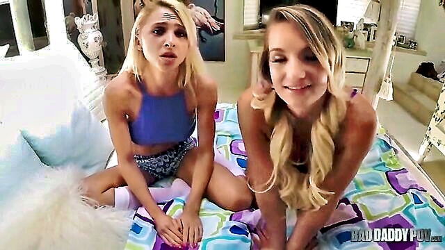 Cali Carter - penthouse far from home taboo threesome with busty blonde and her step daughters