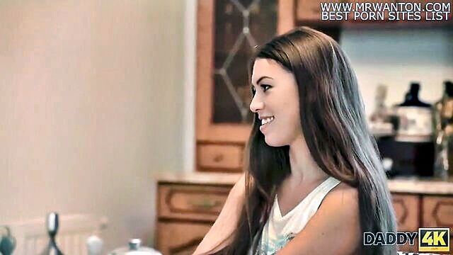 a naughty girls fantasy comes true as she gets to have sex with her boyfriends older dad : Daddy 4K