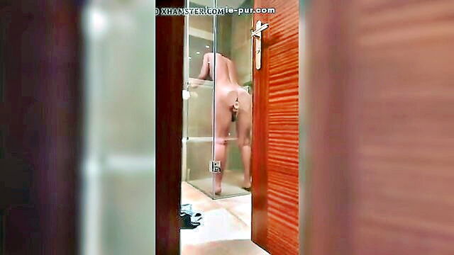 masturbation, shower, bathroom - interruption during showering and bathroom self pleasure