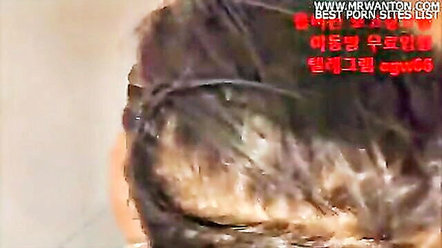 big butt, big tits, korean - steamy korean couple indulges in doggy style and creampie