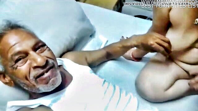 doggy style, 18 year old, big dick - old and young couple enjoy intimate moment with grandpa intervening