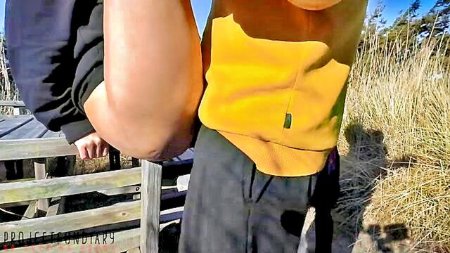 projectfundiary - spontaneous outdoor fuck risky project