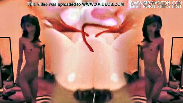 experience the wild ride of an animated asian anal adventure : Futanari