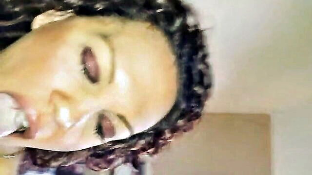 black, ebony, blowjob - ebony webcam model cali captivates with professional blowjob skills