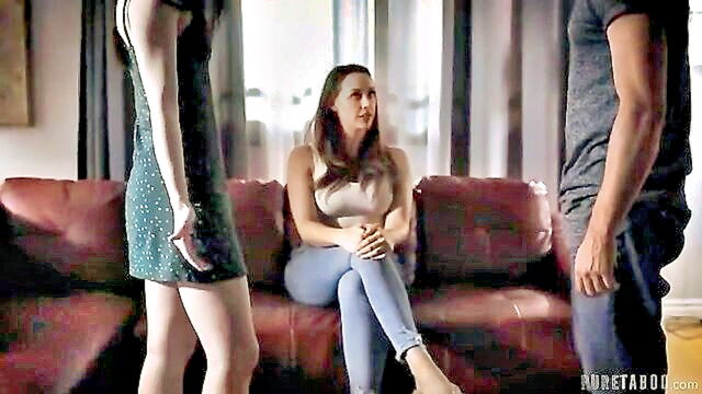 Chanel Preston, Evelyn Claire - a steamy orgy with a busty bisexual mother and teens