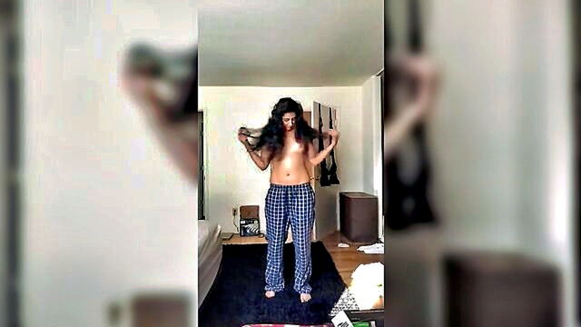 indian teen explores solo pleasure in cam compilation : Girl Girl