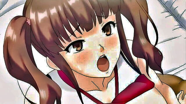 big tits, big ass, censored - cartoon porn with big breasted mature man and schoolgirl blowjob