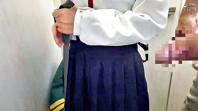 asian, censored, japanese - perky eru yukino gets seduced in the school restroom
