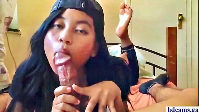 18 year old, mature, asian - young asian girlfriend gives enthusiastic blowjob in hdcamsga video