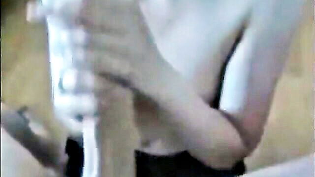 big dick, reality, handjob - amateur guy gives a blow job to hung guy with big cock