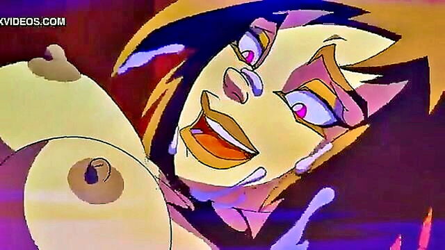 doggystyle, lesbian, hentai - lesbian couple engages in doggy style blowjob and monster themed hentai