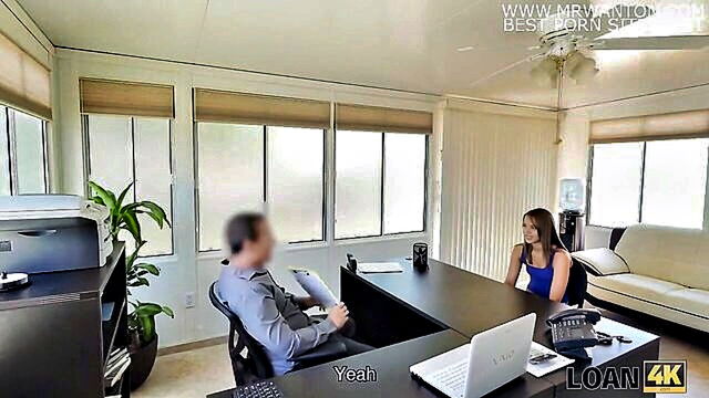 white college couple gets kinky for cash in 4k video : Loan 4K