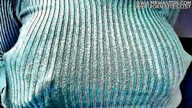 busty woman teasing in a tight knitted sweater   watch her in 60fps on xhamter hd : Ultima